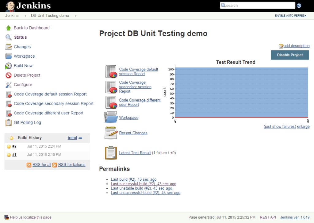 Jenkins-job-main-page